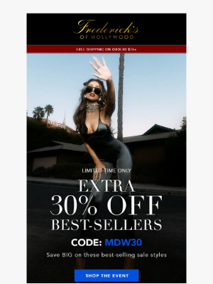 Frederick's of Hollywood - Up to 80% Off Best Sellers
