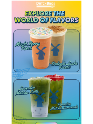 Dutch Bros. Coffee LLC - Explore the World of Flavors 🌎🧳✈️