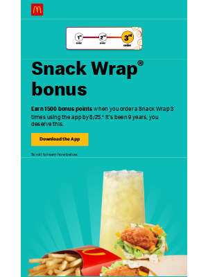 unwrap a Snack Wrap® bonus!