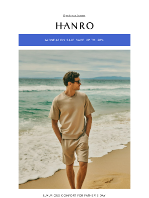 Hanro of Switzerland - Iconic Looks Dad Will Love