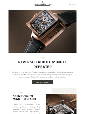 Jaeger-LeCoultre - 7 patents for Calibre 953