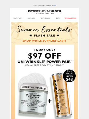 Peter Thomas Roth - TODAY ONLY: $48 Un-Wrinkle® Power Pair!