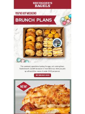 Bruegger's Bagels - Easter Brunch for the bunch 🐣