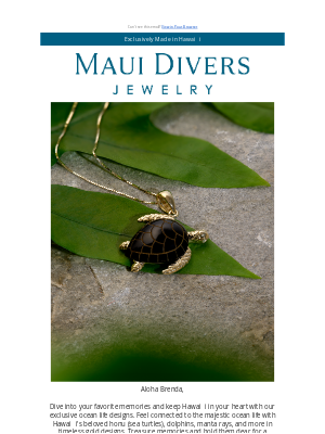 Maui Divers Jewelry - Carry Your Favorite Ocean Friend