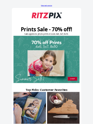RitzPix - 4x6 Prints - 70% Off!