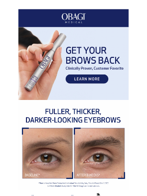 Obagi Medical Products, Inc. - Get Your Brows Back
