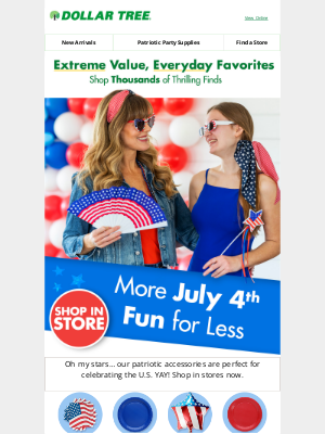 Dollar Tree - Accessories for July 4th fun 🤩
