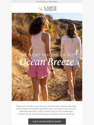 Carve Designs - One Short, Every Adventure – Meet the Ocean Breeze