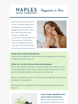 Naples Soap - Summer Breakouts ☀️ Clearer Skin Starts Here
