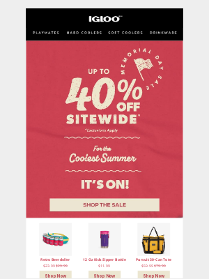 Igloo Coolers - The COOLEST SALE is right this way…👉