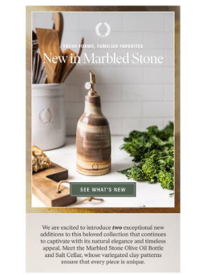 Farmhouse Pottery - Marbled Stone Meets the Kitchen: Meet Two New Pieces