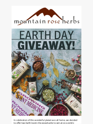 Mountain Rose Herbs - 🌍 Earth Day Giveaway