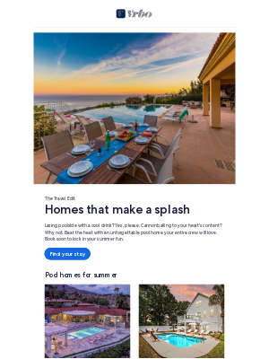 VRBO - 8 homes with incredible pools
