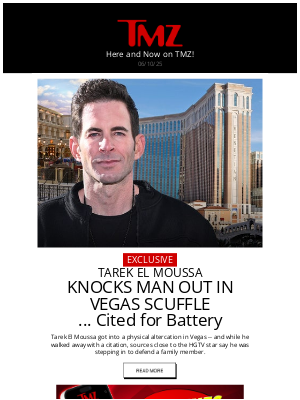 TMZ - Tarek El Moussa Knocks Man Out In Vegas Scuffle