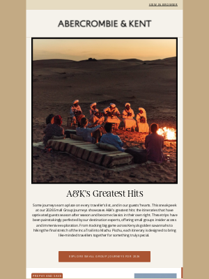 Abercrombie & Kent (United Kingdom) - Our top 10 Small Group Journeys for 2026