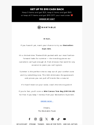 Wantable - get top picks + FREE GIFT*, kurt ⭐