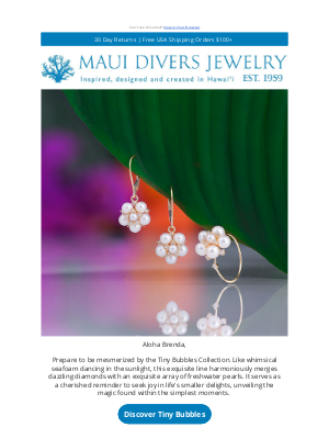Maui Divers Jewelry - Your Elegant, Graceful, Bubbling Pearls 💍
