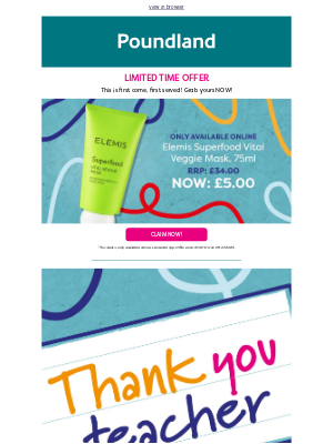 Poundshop - £5 Elemis Veggie Mask 🥦🥒 RRP £34!