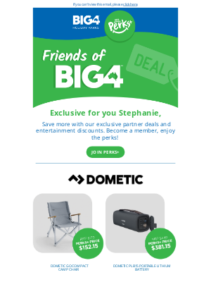 BIG4 Holiday Parks of Australia Pty Ltd - Explore what Perks+ has to offer, Stephanie!