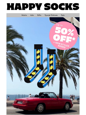 Happy Socks (Denmark) - Hot Deals, Cool Socks—Up to 50% OFF!