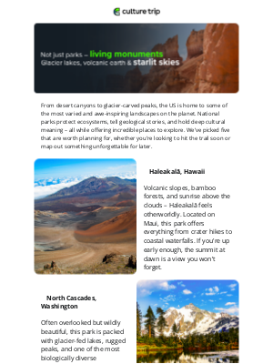 Culture Trip - America’s Wild Side: 5 National Parks Worth the Trip