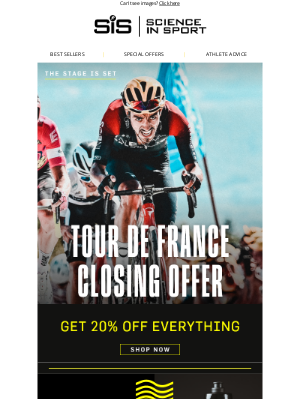 Science in Sport (UK) - Last chance to celebrate TdF 🚴‍♂️