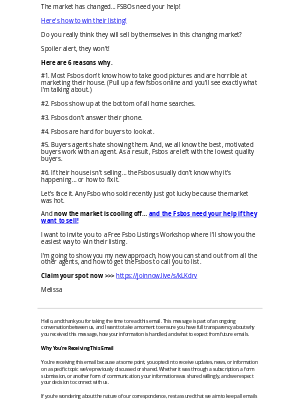 Smart Agents - The 6 Reasons Fsbos need your help
