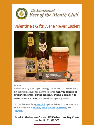 Beer of the Month Club - 💘 Valentine's Gifts Were Never Easier, or More Fun!
