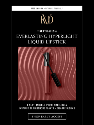 Kat Von D Beauty - 8 NEW SHADES // Everlasting Hyperlight Liquid Lipstick