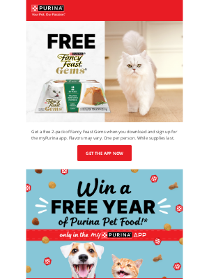 Petfinder - GO GO GO! A year of free pet food is up for grabs