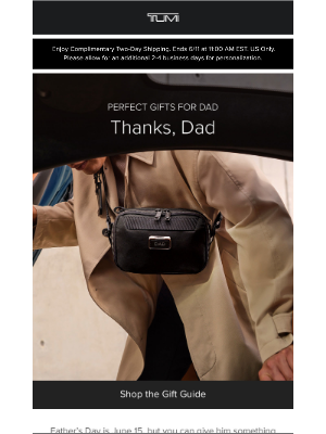 TUMI - Final Call: Gifts For Dad