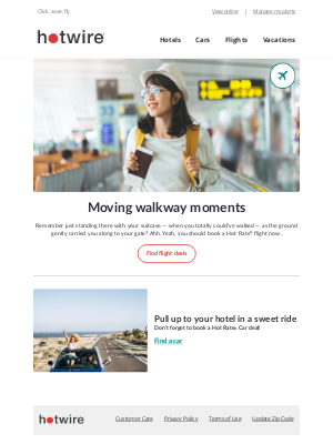Hotwire - ☁️ Head in the clouds . . . literally. Flight deals are a click away 🖱️