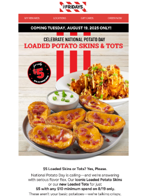 TGI Fridays - A golden, cheesy surprise is almost here