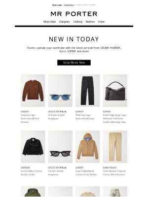 MR PORTER - Get ahead of the curve: shop our latest arrivals at MR PORTER