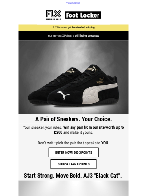 Foot Locker EU - A Pair of Sneakers. Your Choice. Enter Now.