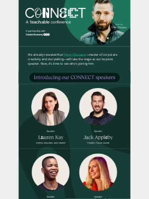 Teachable - Your CONNECT speaker lineup is here 🔥