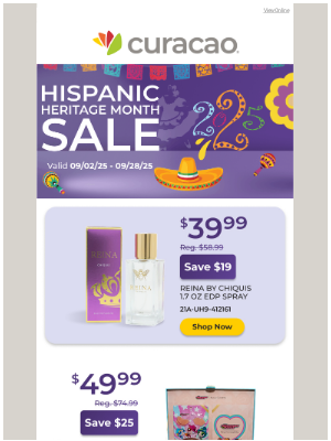 Curacao - ⌛ Don’t Miss Our Hispanic Heritage Month Savings! 👉