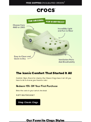 Crocs - You’ve got great taste...see what else we think you’ll love