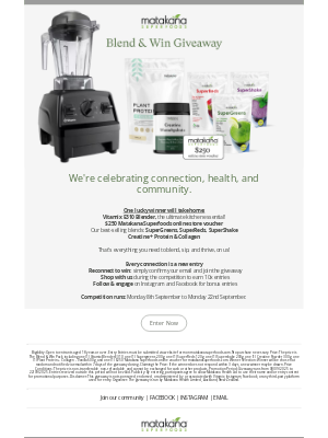 Matakana Superfoods (New Zealand) - Win the Ultimate Superfood & Vitamix Bundle 🌱