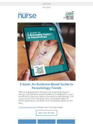 Todays Veterinary Nurse - A Guide to 4 Emerging Topics in Parasitology