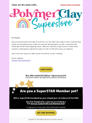 Polymer Clay Superstore - Kawabunga! Dive into Summer Savings!
