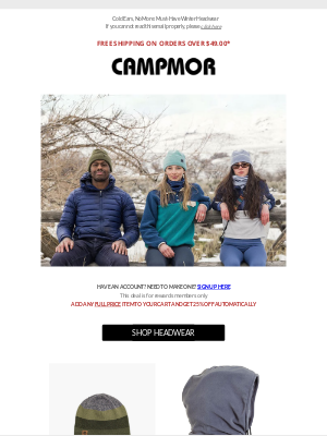 Campmor - Cozy Headwear for the Season