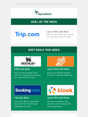 TopCashback - Up to 100% Cash Back!? Time for some fun in the sun! 😎💸🌞
