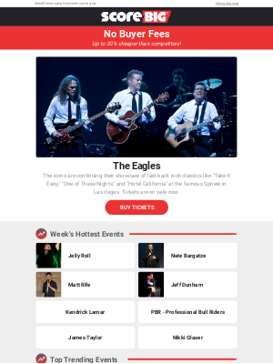 ScoreBig - The Eagles, Jelly Roll, Matt Rife, and more!