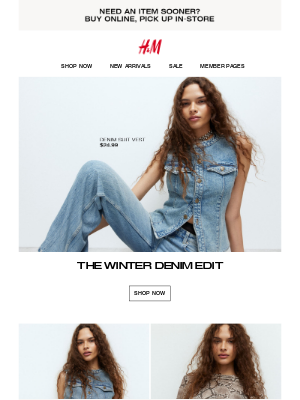 H&M - The winter denim edit