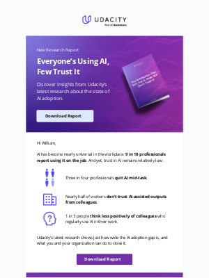 Udacity - New Report: Everyone’s Using AI, Few Trust It