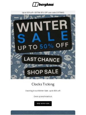 Berghaus (United Kingdom) - Winter Sale: Up to 50% Off Across Collections