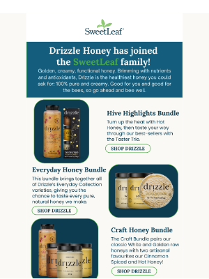 SweetLeaf Stevia® - You've never experienced honey like this