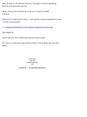 Burn The Fat - The supplement scam so crazy I thought it was a joke