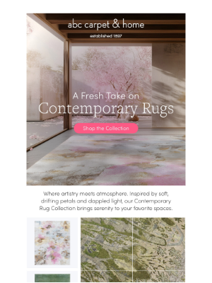 ABC Carpet & Home - NEW Contemporary Rugs — Available Now